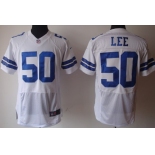 Nike Dallas Cowboys #50 Sean Lee White Elite Jersey