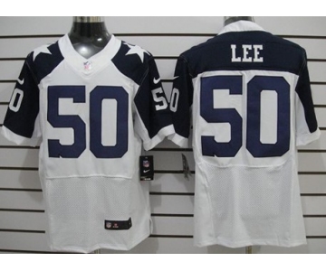 Nike Dallas Cowboys #50 Sean Lee White Thanksgiving Elite Jersey
