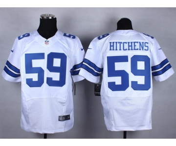Nike Dallas Cowboys #59 Anthony Hitchens White Elite Jersey