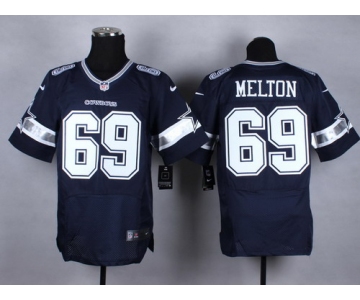 Nike Dallas Cowboys #69 Henry Melton Blue Elite Jersey