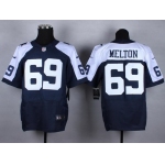 Nike Dallas Cowboys #69 Henry Melton Blue Thanksgiving Elite Jersey