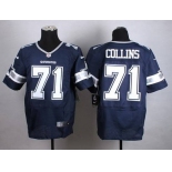 Nike Dallas Cowboys #71 La'el Collins Blue Elite Jersey