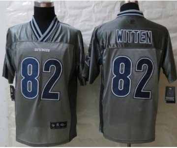 Nike Dallas Cowboys #82 Jason Witten 2013 Gray Vapor Elite Jersey