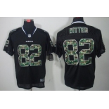 Nike Dallas Cowboys #82 Jason Witten Black With Camo Elite Jersey