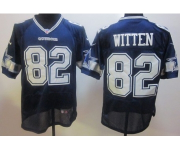 Nike Dallas Cowboys #82 Jason Witten Blue Elite Jersey