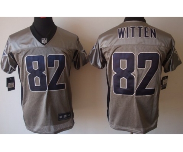 Nike Dallas Cowboys #82 Jason Witten Gray Shadow Elite Jersey