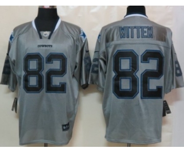 Nike Dallas Cowboys #82 Jason Witten Lights Out Gray Elite Jersey