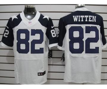 Nike Dallas Cowboys #82 Jason Witten White Thanksgiving Elite Jersey