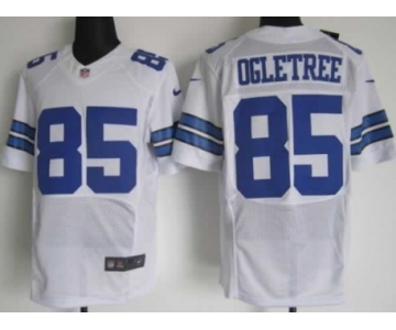 Nike Dallas Cowboys #85 Kevin Ogletree White Elite Jersey