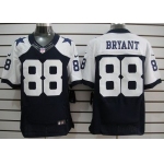 Nike Dallas Cowboys #88 Dez Bryant Blue Thanksgiving Elite Jersey