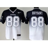 Nike Dallas Cowboys #88 Dez Bryant Blue/White Fadeaway Elite Jersey