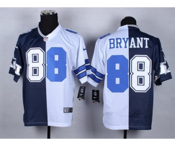 Nike Dallas Cowboys #88 Dez Bryant Blue/White Two Tone Elite Jersey