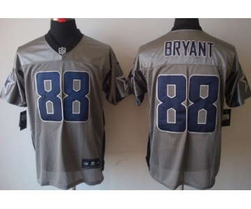 Nike Dallas Cowboys #88 Dez Bryant Gray Shadow Elite Jersey