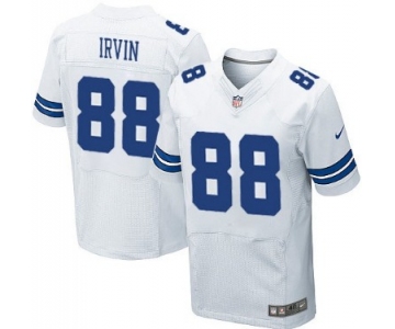 Nike Dallas Cowboys #88 Michael Irvin White Elite Jersey