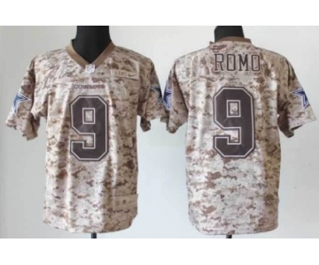 Nike Dallas Cowboys #9 Tony Romo 2013 USMC Camo Elite Jersey