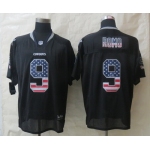 Nike Dallas Cowboys #9 Tony Romo 2014 USA Flag Fashion Black Elite Jersey