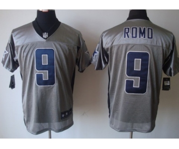 Nike Dallas Cowboys #9 Tony Romo Gray Shadow Elite Jersey