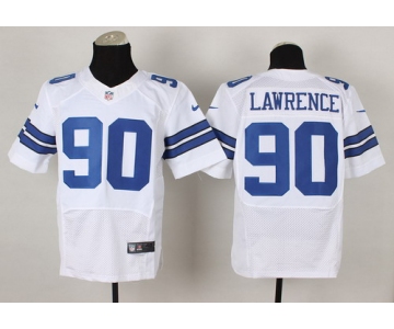 Nike Dallas Cowboys #90 Demarcus Lawrence White Elite Jersey