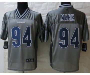 Nike Dallas Cowboys #94 DeMarcus Ware 2013 Gray Vapor Elite Jersey