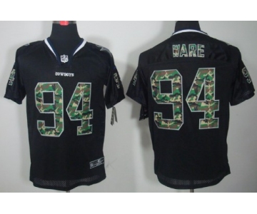 Nike Dallas Cowboys #94 DeMarcus Ware Black With Camo Elite Jersey