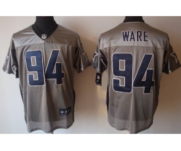 Nike Dallas Cowboys #94 DeMarcus Ware Gray Shadow Elite Jersey