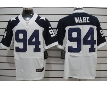 Nike Dallas Cowboys #94 DeMarcus Ware White Thanksgiving Elite Jersey