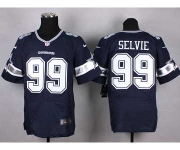 Nike Dallas Cowboys #99 George Selvie Blue Elite Jersey