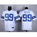 Nike Dallas Cowboys #99 George Selvie White Elite Jersey