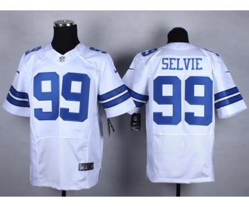 Nike Dallas Cowboys #99 George Selvie White Elite Jersey