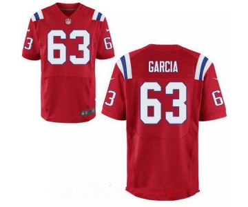 Men's 2017 NFL Draft New England Patriots #63 Antonio Garcia Red Alternate Stitched NFL Nike Elite Jersey