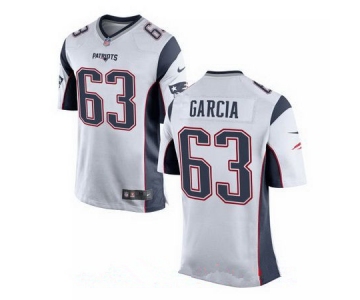 Men's 2017 NFL Draft New England Patriots #63 Antonio Garcia White Road Stitched NFL Nike Elite Jersey