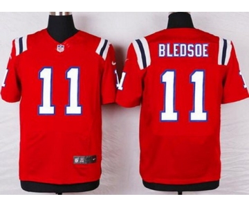 Men's New England Patriots #11 Drew Bledsoe Red Retired Player NFL Nike Elite Jersey