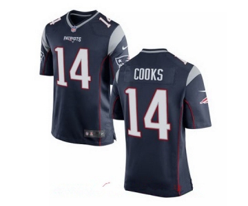 Men's New England Patriots #14 Brandin Cooks Navy Blue Team Color Stitched NFL Nike Elite Jersey