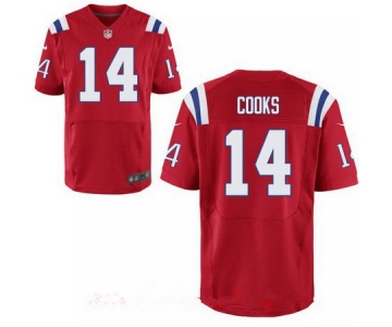 Men's New England Patriots #14 Brandin Cooks Red Alternate Stitched NFL Nike Elite Jersey