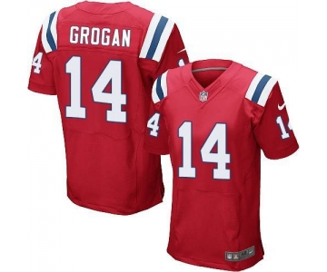 Men's New England Patriots #14 Steve Grogan Red Retired Player NFL Nike Elite Jersey