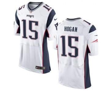 Men's New England Patriots #15 Chris Hogan White Road 2015 NFL Nike Elite Jersey