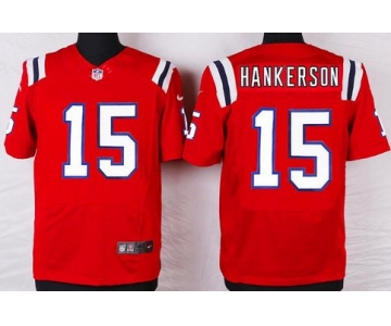 Men's New England Patriots #15 Leonard Hankerson Red Alternate NFL Nike Elite Jersey