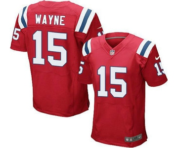 Men's New England Patriots #15 Reggie Wayne Red Alternate NFL Nike Elite Jersey