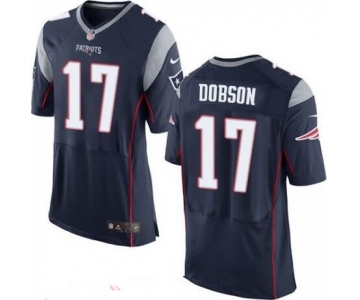 Men's New England Patriots #17 Aaron Dobson Navy Blue Team Color Stitched NFL Nike Elite Jersey