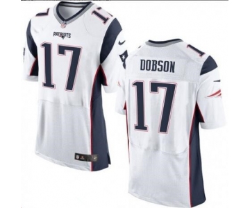 Men's New England Patriots #17 Aaron Dobson White Road Stitched NFL Nike Elite Jersey