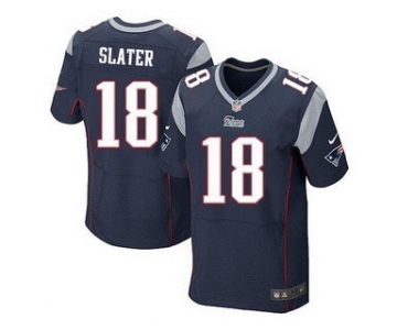 Men's New England Patriots #18 Matthew Slater Navy Blue Team Color NFL Nike Elite Jersey