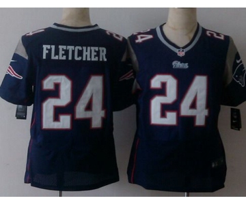 Men's New England Patriots #24 Bradley Fletcher Nike Blue Elite Jersey