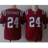 Men's New England Patriots #24 Bradley Fletcher Nike Red Elite Jersey