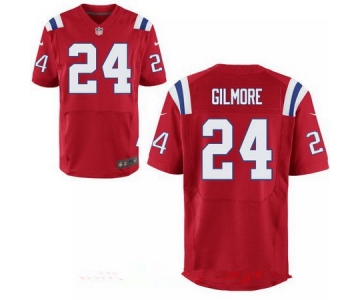 Men's New England Patriots #24 Stephon Gilmore Red Alternate Stitched NFL Nike Elite Jersey