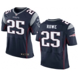 Men's New England Patriots #25 Eric Rowe NEW Navy Blue Team Color Stitched NFL Nike Elite Jersey