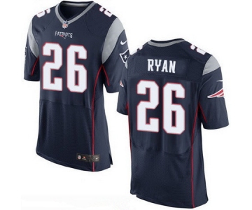 Men's New England Patriots #26 Logan Ryan NEW Navy Blue Team Color Stitched NFL Nike Elite Jersey