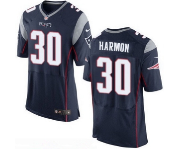 Men's New England Patriots #30 Duron Harmon NEW Navy Blue Team Color Stitched NFL Nike Elite Jersey