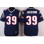 Men's New England Patriots #39 Steven Jackson Navy Blue Team Color NFL Nike Elite Jersey
