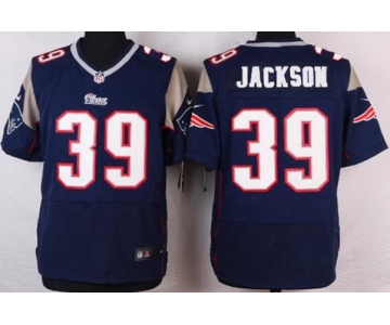 Men's New England Patriots #39 Steven Jackson Navy Blue Team Color NFL Nike Elite Jersey