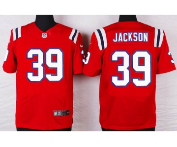 Men's New England Patriots #39 Steven Jackson Red Alternate NFL Nike Elite Jersey